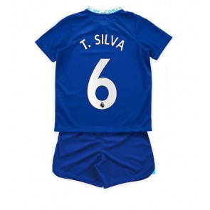 Chelsea Thiago Silva #6 babykläder Hemmatröja barn 2022-23 Korta ärmar (+ Korta byxor)